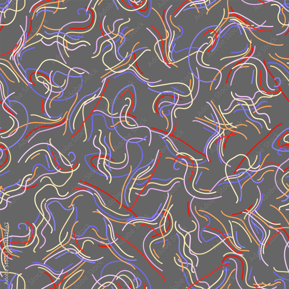 Poster seamless pattern colored lines in abstract style. modern minimal wallpaper.