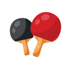 table tennis isolated vector illustration