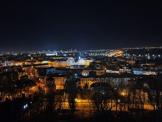 Fototapeta na wymiar Kyiv, Ukraine at night light