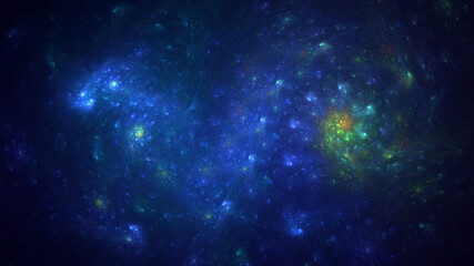 3D rendering abstract technology fractal background