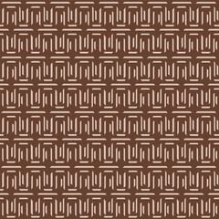 Japanese Tribal Mesh Line Vector Seamless Pattern