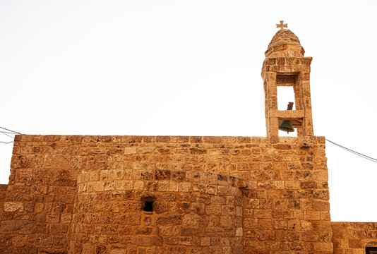 Glockenturm auf der Kirche von Mar Saba, Batroun, Nord-Libanon