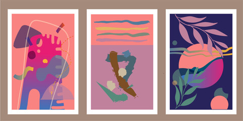 Hand drawn boho covers collection