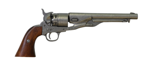 wild west revolver isolated