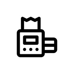 pos terminal line icon