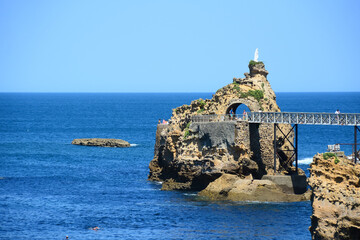 Biarritz - Côtes Basque - Sud Ouest de la France - obrazy, fototapety, plakaty