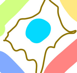 Colorful watercolor abstract texture art design 