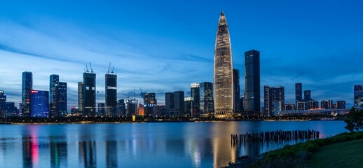 Shenzhen city night scene