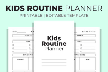 Kids Routine Planner 