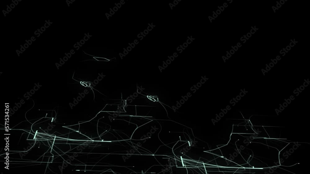 Poster background of mother circuit boards tree pattern,, neon lights, and electricity moving on a black ba