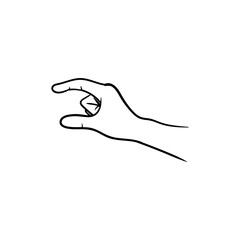 gesture hand line illustration creative design
