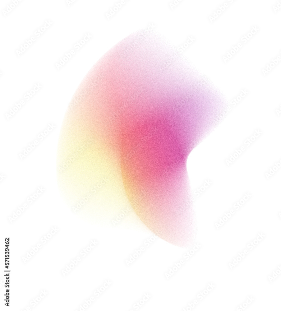 Aufkleber grainy gradient textured blob shapes. abstract transparent png element. trendy design resources, pur