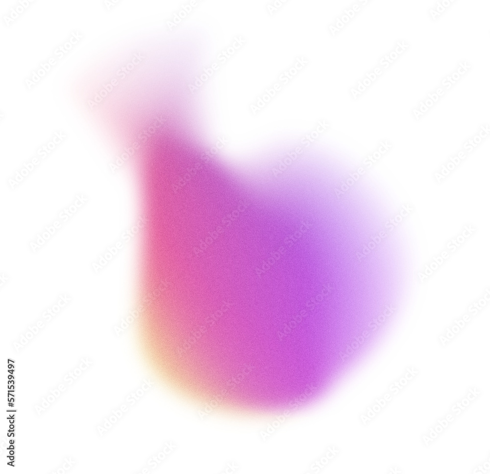 Aufkleber grainy gradient textured blob shapes. abstract transparent png element. trendy design resources, pur