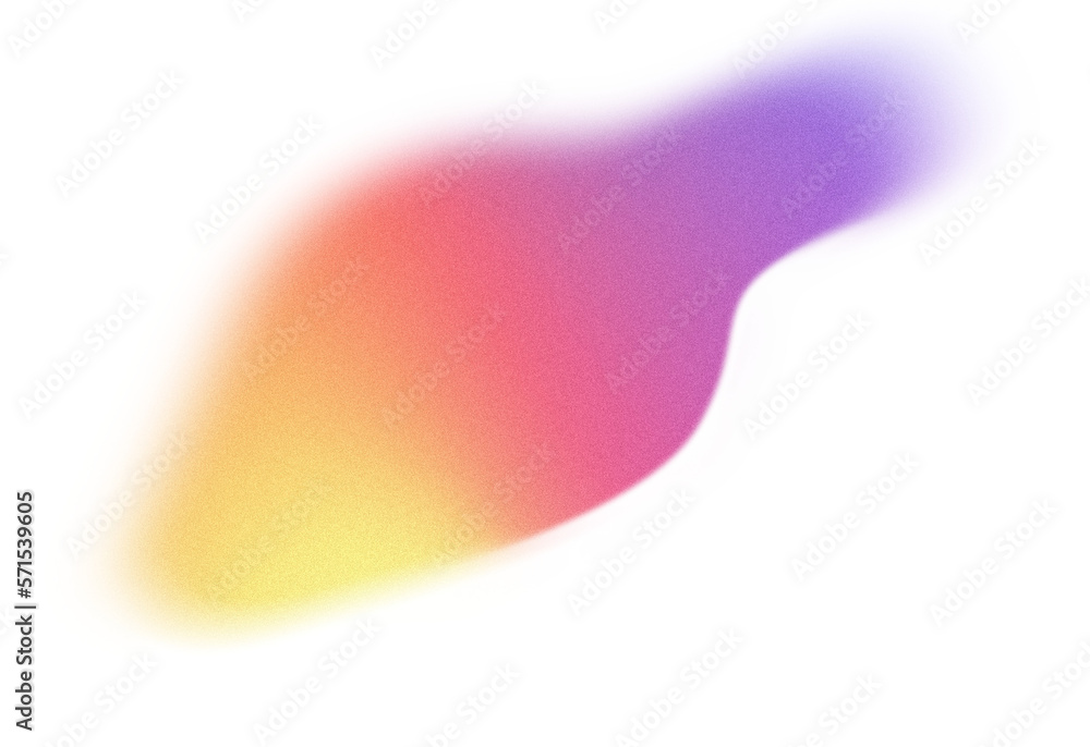 Aufkleber grainy gradient textured blob shapes. abstract transparent png element. trendy design resources, pur
