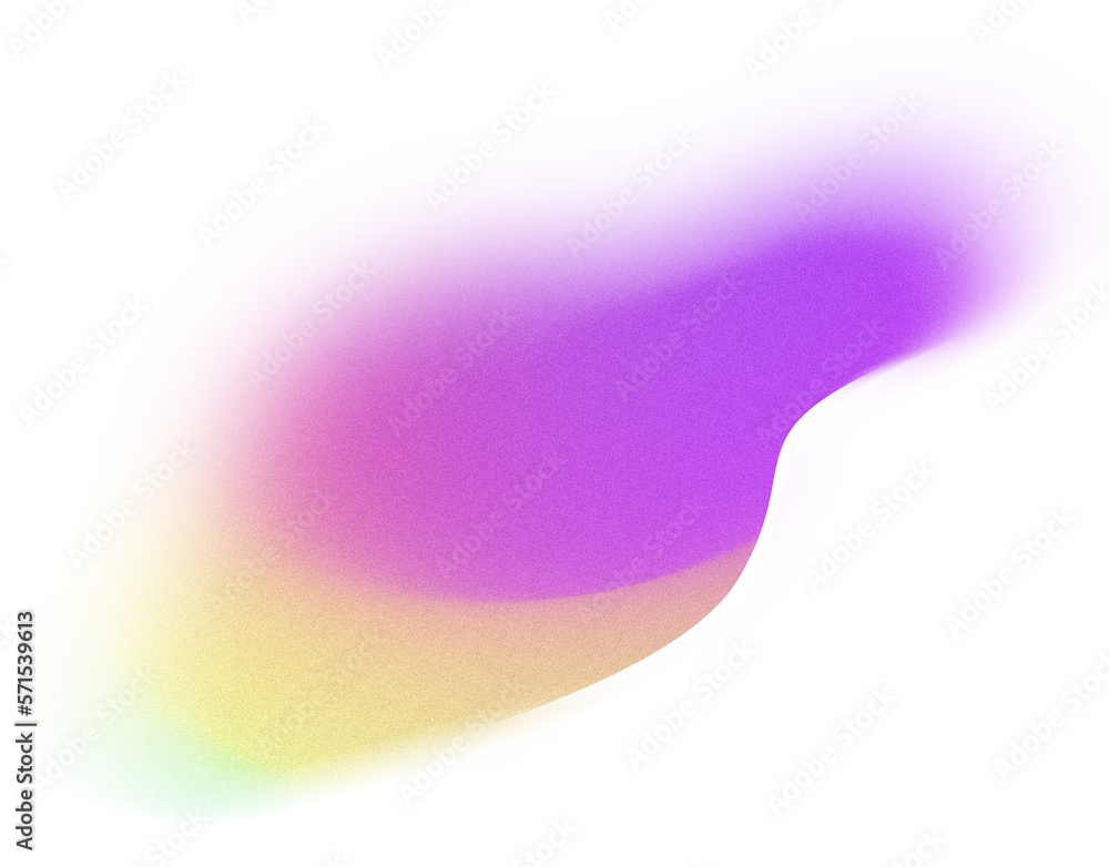 Aufkleber grainy gradient textured blob shapes. abstract transparent png element. trendy design resources, pur