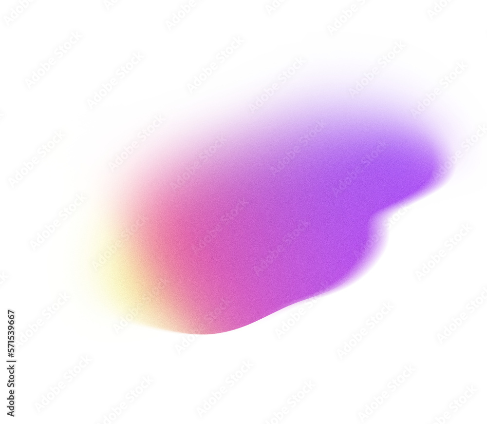 Aufkleber grainy gradient textured blob shapes. abstract transparent png element. trendy design resources, pur