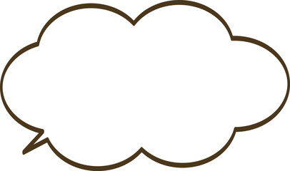 シンプルなふきだし