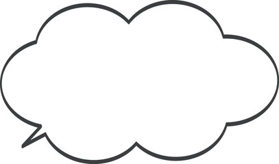 シンプルなふきだし