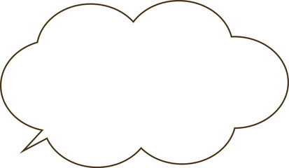 シンプルなふきだし