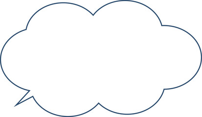 シンプルなふきだし