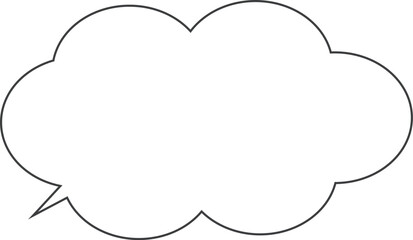 シンプルなふきだし