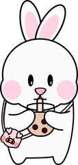 lovely bunny loves tea bubbles