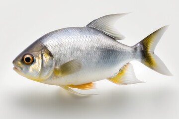 Sea bream on white background. Generted AI