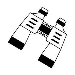 Binoculars icon vector. look see illustration sign. Glass symbol or logo.