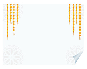 Flowers decoration festivals Greeting card for best wishes and social media post	
