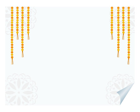 Flowers decoration festivals Greeting card for best wishes and social media post	
