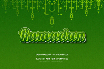 Ramadan editable text effect design