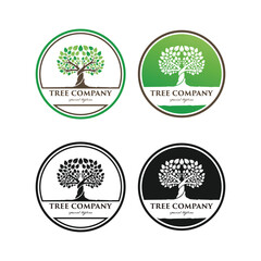 Tree life company logo template