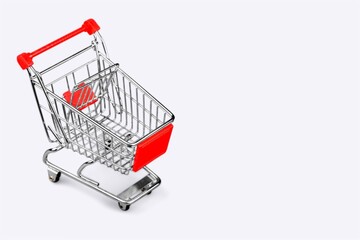 Classic shopping supermarket cart trolley