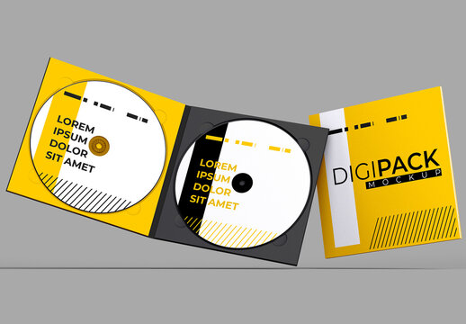 Digipack Double CD Mockup