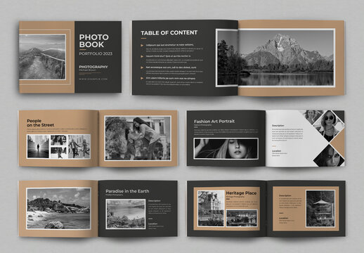 Photography Photo Book Design Template