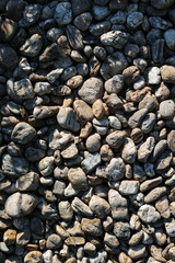 texture of small river stones