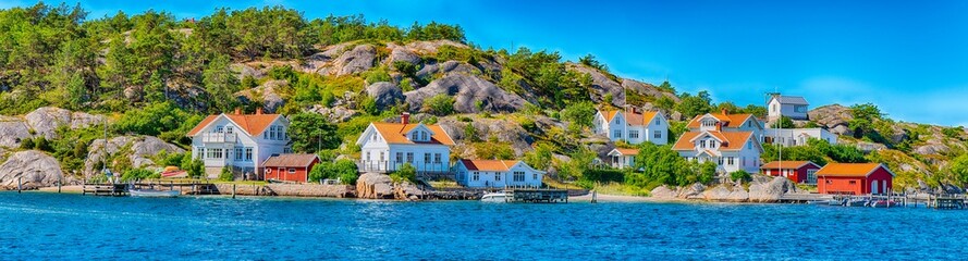 Fototapeta na wymiar Havstenssund in Schweden am Oslofjord