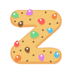 Z Cookies chocolate alphabet