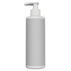 Realistic 3D Body Lotion bottle rendering mockup