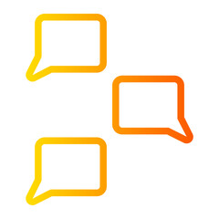 dialogue gradient icon