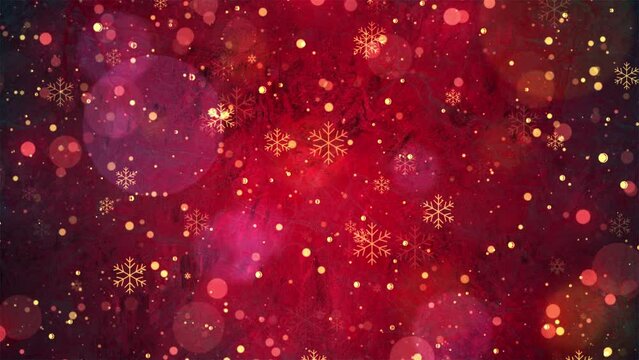 Christmas and New Year background with snowflakes and confetti