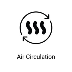 air circulation Icons design stock illustration.