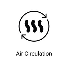 Obraz premium air circulation Icons design stock illustration.