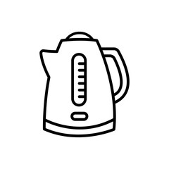 Electric kettle icon line symbol. Premium quality isolated teapot element in trendy style.