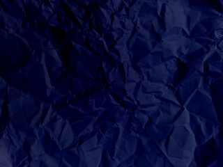 Abstract seamless grunge dark blue Crumpled Paper or wrinkled paper Pattern, Realistic and crumpled blue paper texture or blue canvas or a blue paper surface.