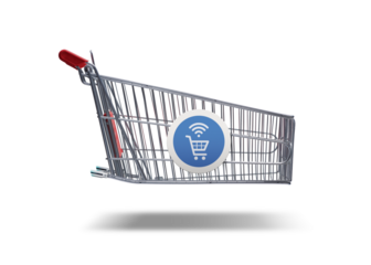 Grocery shopping express delivery shopping cart