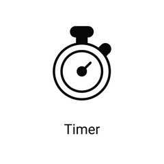 timer Icons design stock illustration.