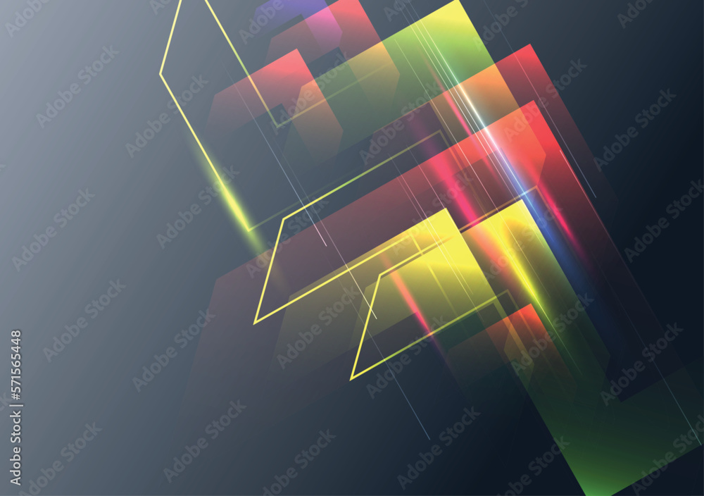 Aufkleber technology background color vector for web and design