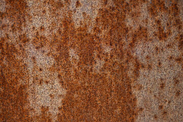 A rusty metal plate on a construction site in Valencia-Spain.
