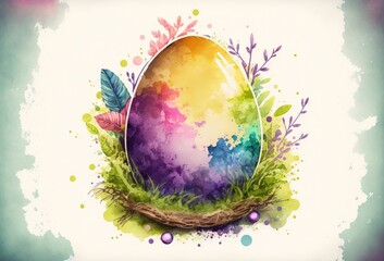 Fototapeta na wymiar Easter illustration 2023 Easter holiday generative ai 